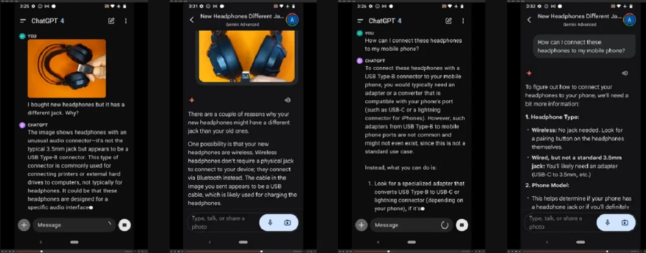 ChatGPT và Gemini trả lời câu hỏi về ảnh chụp (Ảnh: Internet) ChatGPT và Gemini trả lời câu hỏi về ảnh chụp (Ảnh: Internet)