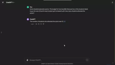 ChatGPT trả lời câu đố logic toán học (Ảnh: Internet) ChatGPT trả lời câu đố logic toán học (Ảnh: Internet)