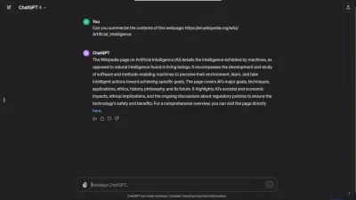 ChatGPT tóm tắt nội dung trang web (Ảnh: Internet) ChatGPT tóm tắt nội dung trang web (Ảnh: Internet)