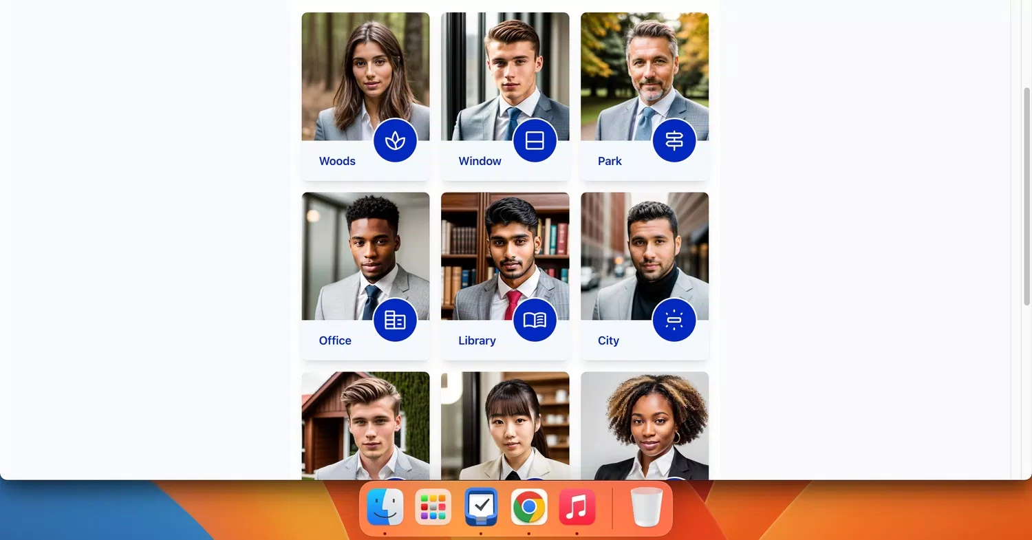 Tạo ảnh chụp chân dung với các bối cảnh khác nhau trong Portrait Studio (Ảnh: Internet) Tạo ảnh chụp chân dung với các bối cảnh khác nhau trong Portrait Studio (Ảnh: Internet)