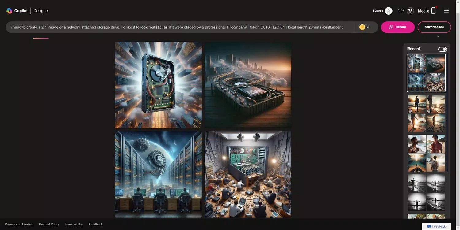 Tạo hình ảnh bằng phiên bản web của Copilot (Ảnh: Internet) Tạo hình ảnh bằng phiên bản web của Copilot (Ảnh: Internet)