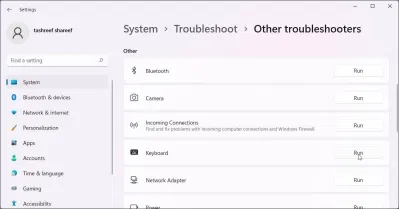 Khắc phục sự cố bàn phím trong Settings của Windows 11 (Ảnh: Internet) Khắc phục sự cố bàn phím trong Settings của Windows 11 (Ảnh: Internet)