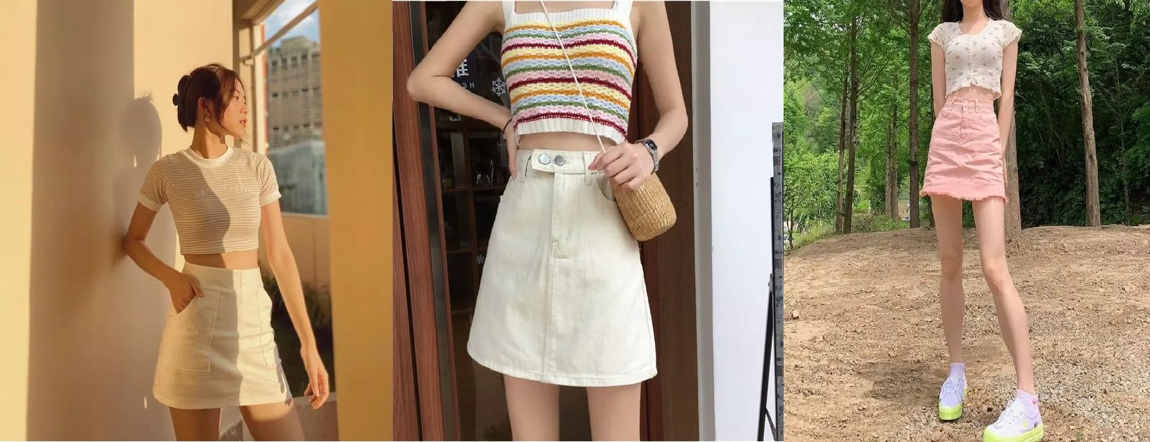 Croptop phối chân váy ngắn cực năng động (Nguồn: Internet)