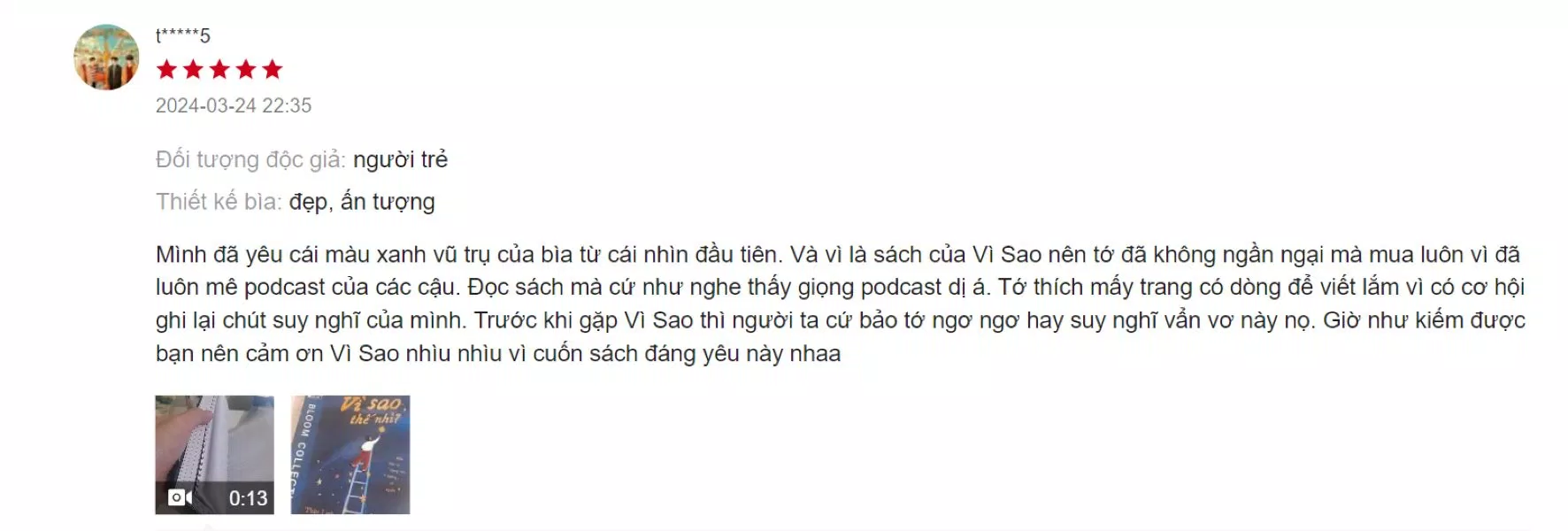 Cảm nhận đánh giá của bạn đọc về cuốn sách ( Ảnh: BlogAnChoi )