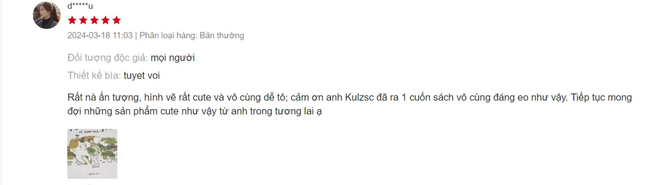 Cảm nhận đánh giá của bạn đọc về cuốn sách ( Ảnh: BlogAnChoi )
