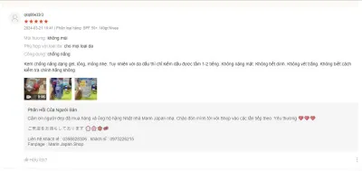 Đánh giả của người tiêu dùng (Ảnh: Internet) Đánh giả của người tiêu dùng (Ảnh: Internet)