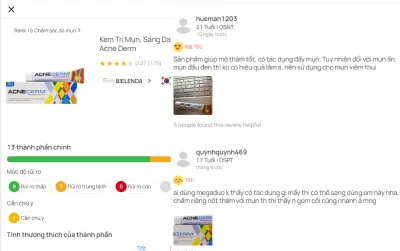 Đánh giá của khách hàng khi sử dụng sản phẩm trên website Reviewty