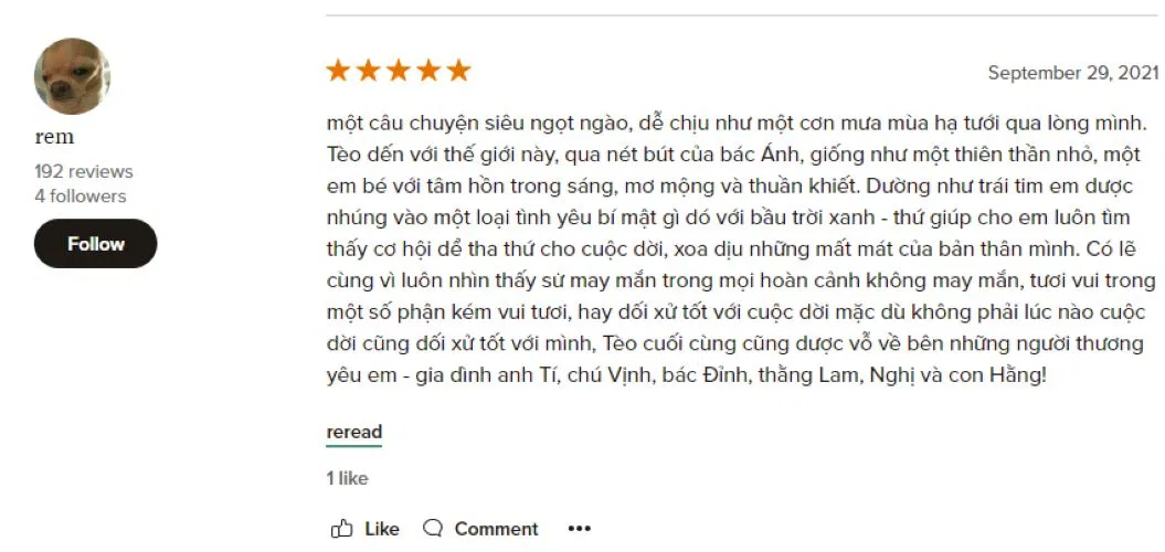 Đánh giá của bạn đọc về "Làm bạn với bầu trời". (Nguồn: BlogAnChoi) Đánh giá của bạn đọc về "Làm bạn với bầu trời". (Nguồn: BlogAnChoi)
