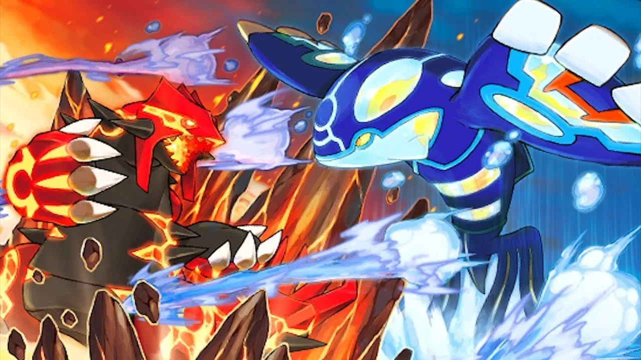Kyogre và Groudon - đại diện cho yếu tố nước và đất đai tương ứng (Nguồn: Internet)