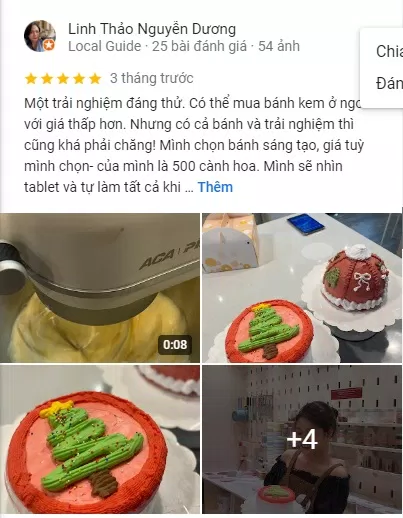 Menu bánh thay đổi linh hoạt, thiết kế sáng tạo và dễ làm.