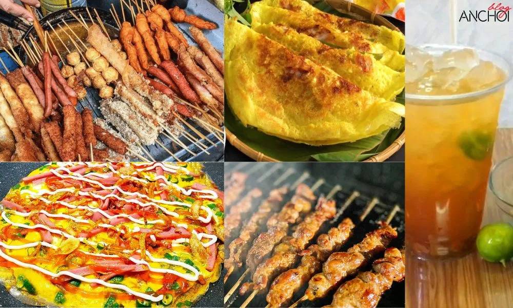 Ăn vặt ngon chợ Vinh ( Ảnh: BlogAnChoi )