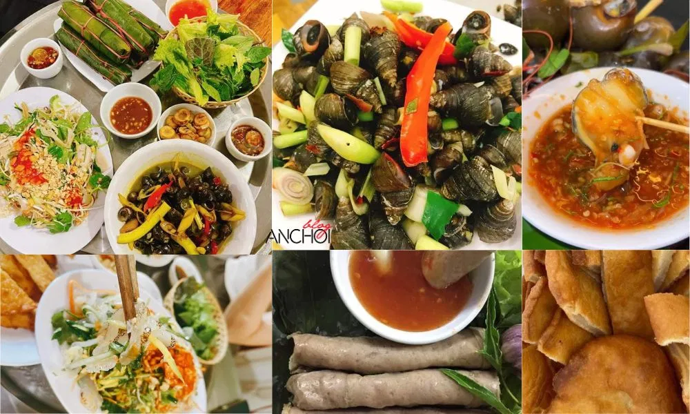 Những món ăn vặt ngon ở quán ốc Bà Liên ( Ảnh: Internet )