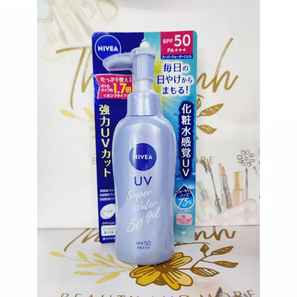 Bao bì, thiết kế của kem chống nắng Nivea Sun Protect Super Water