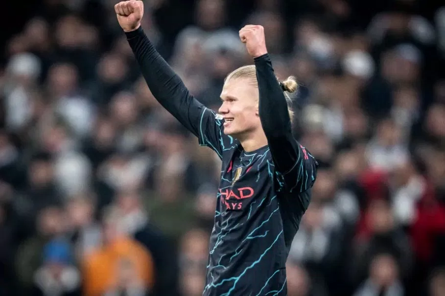 Ngôi sao của Manchester City - Erling Haaland đã giành được cú ăn ba vào năm 2023 (Ảnh: Internet)