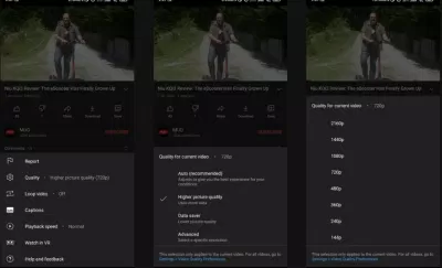 Chọn chất lượng video YouTube trên di động (Ảnh: Internet) Chọn chất lượng video YouTube trên di động (Ảnh: Internet)