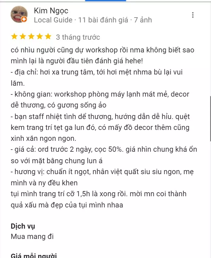 Đánh giá từ khách hàng (Nguồn: Internet)