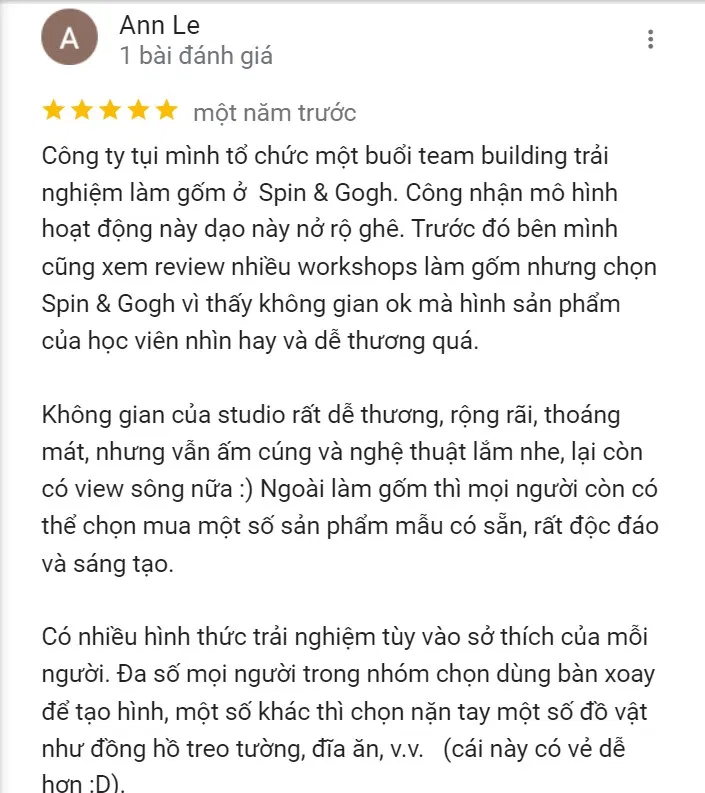 Đánh giá của khách hàng đã tham gia workshop