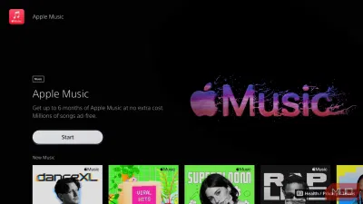 Khởi động Apple Music Start trên máy PS5 (Ảnh: Internet) Khởi động Apple Music Start trên máy PS5 (Ảnh: Internet)