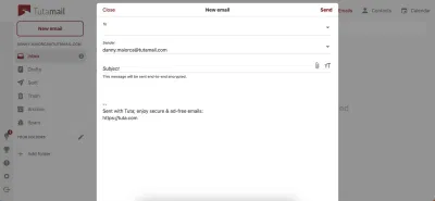Tạo email thủ công trong Tuta Mail (Ảnh: Internet) Tạo email thủ công trong Tuta Mail (Ảnh: Internet)