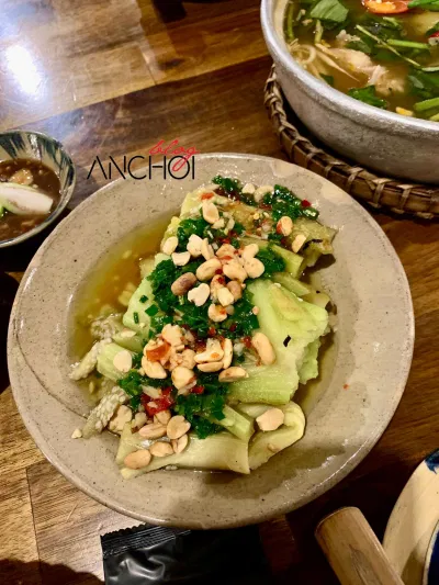 Món cà tím nướng mỡ hành tại nhà hàng Ớt Hiểm (nguồn: BlogAnChoi)
