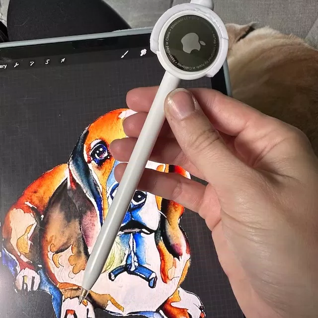 Tìm Apple Pencil bị mất bằng AirTag (Ảnh: Internet)