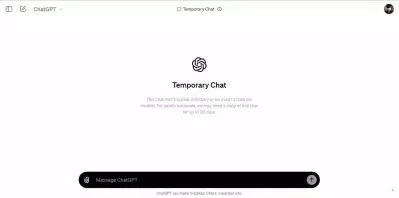 Tính năng chat tạm thời của ChatGPT (Ảnh: Internet) Tính năng chat tạm thời của ChatGPT (Ảnh: Internet)