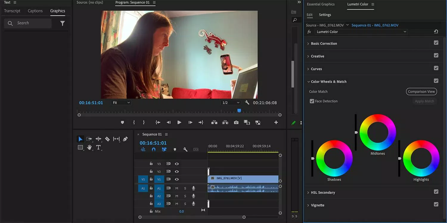 Chỉnh màu trong Premiere Pro (Ảnh: Internet) Chỉnh màu trong Premiere Pro (Ảnh: Internet)