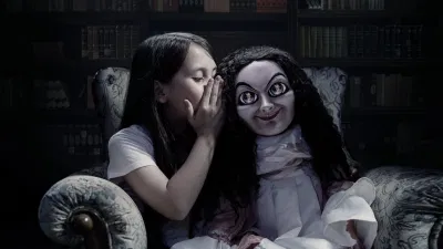Cô con gái và búp bê ma ám Sabrina (Ảnh: internet)