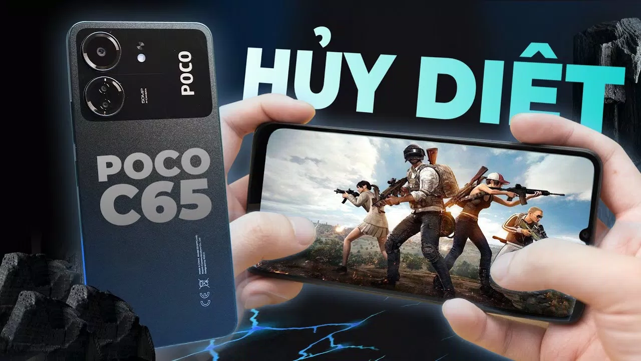 POCO C65 có thể chơi các tựa game nhẹ như PUBG Mobile hay Liên Quân Mobile (Ảnh: Internet)