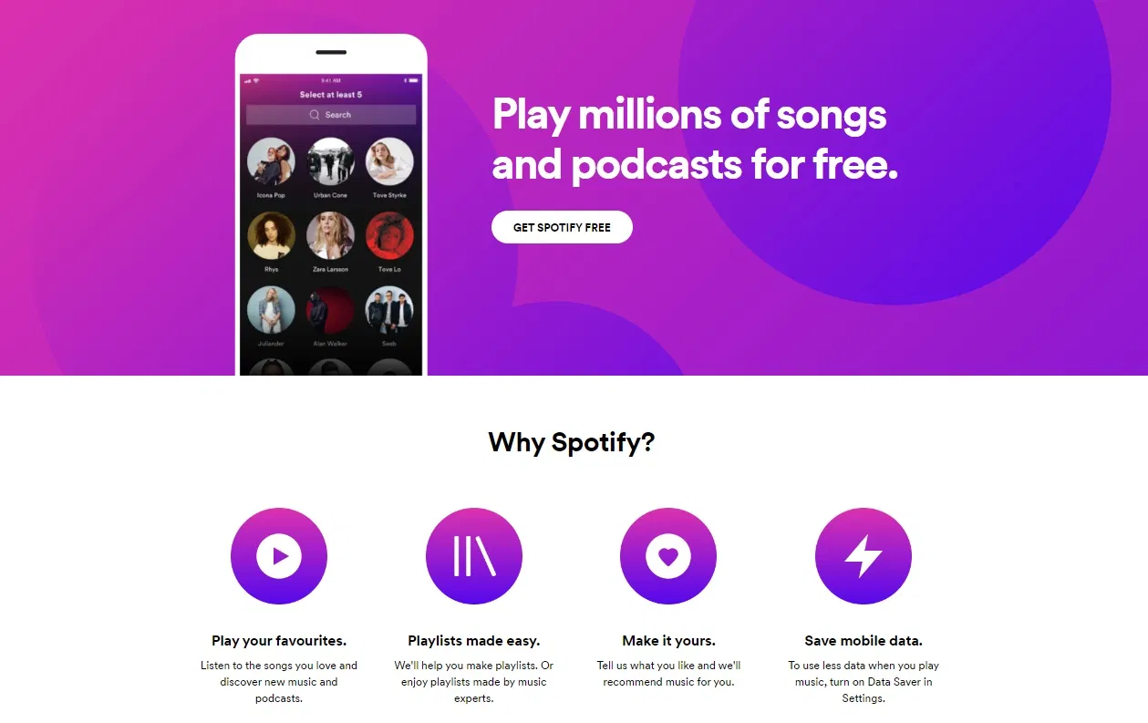 Tải ứng dụng Spotify miễn phí trên di động (Ảnh: Internet) Tải ứng dụng Spotify miễn phí trên di động (Ảnh: Internet)