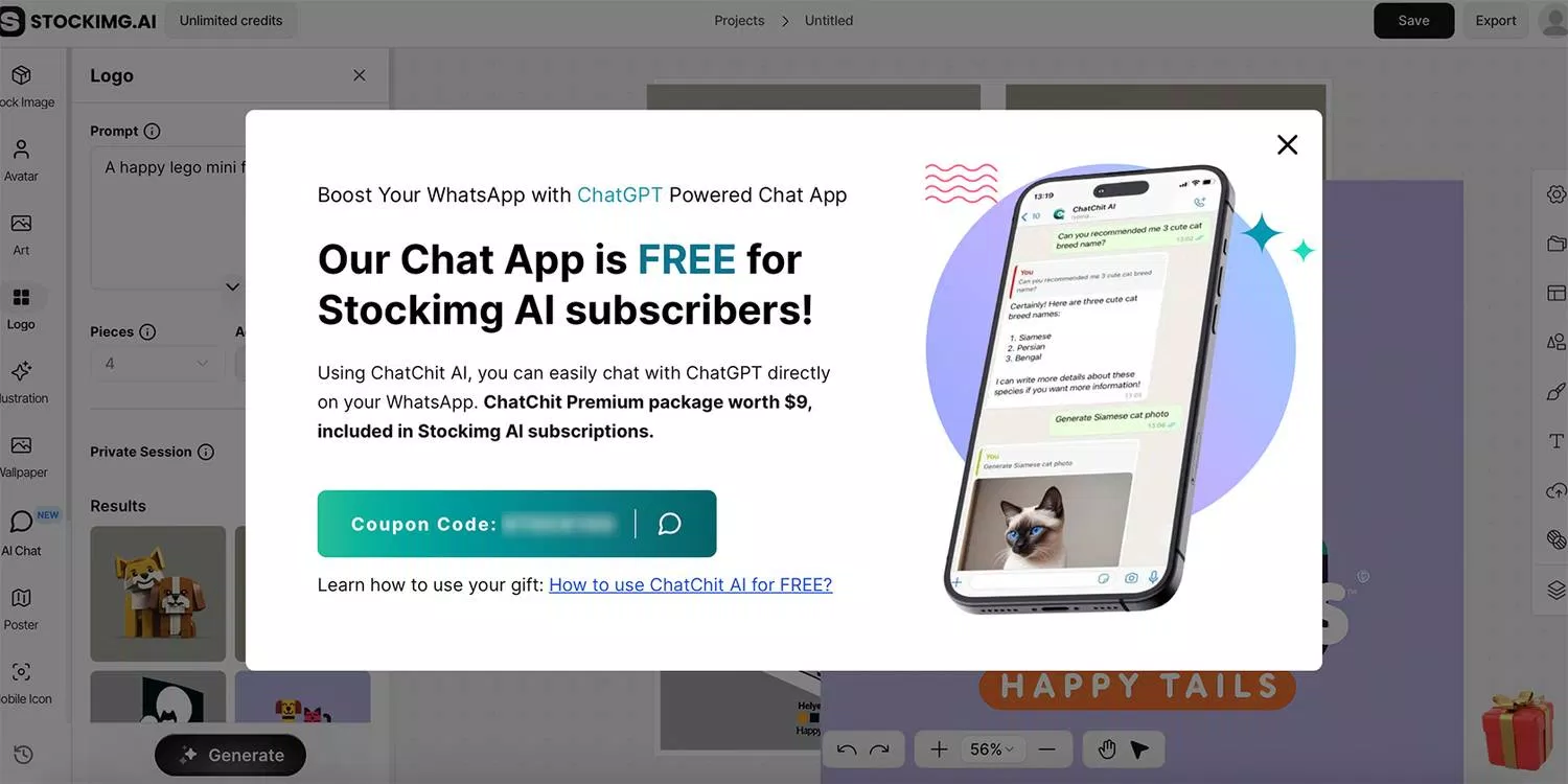 Tính năng ChatChit trong Stockimg (Ảnh: Internet) Tính năng ChatChit trong Stockimg (Ảnh: Internet)