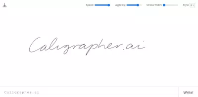 Tạo phông chữ với Caligrapher.ai (Ảnh: Internet) Tạo phông chữ với Caligrapher.ai (Ảnh: Internet)