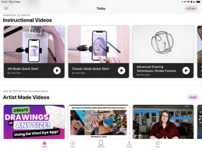 Các video có trong ứng dụng Da Vinci Eye (Ảnh: Internet) Các video có trong ứng dụng Da Vinci Eye (Ảnh: Internet)