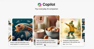 Copilot đưa ra lời nhắc mẫu cho người dùng (Ảnh: Internet) Copilot đưa ra lời nhắc mẫu cho người dùng (Ảnh: Internet)