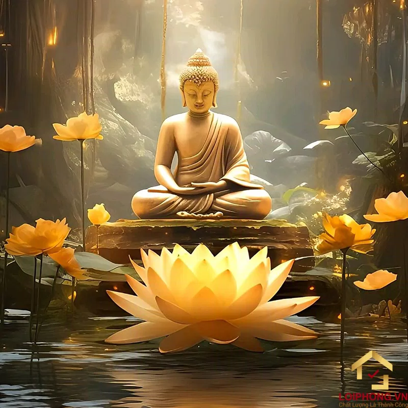 Bài thơ về hoa sen dâng Phật ý nghĩa nhất (Ảnh: Internet)