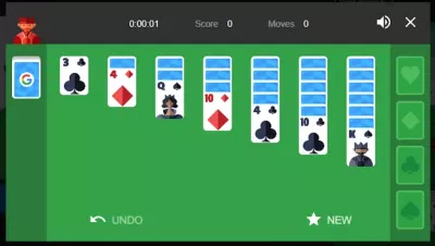 Game Solitaire bí ẩn trên Google (Ảnh: Internet)