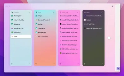 Các "Space" trên Arc Browser (Nguồn: Internet)