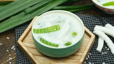 Thạch lá dứa dừa non