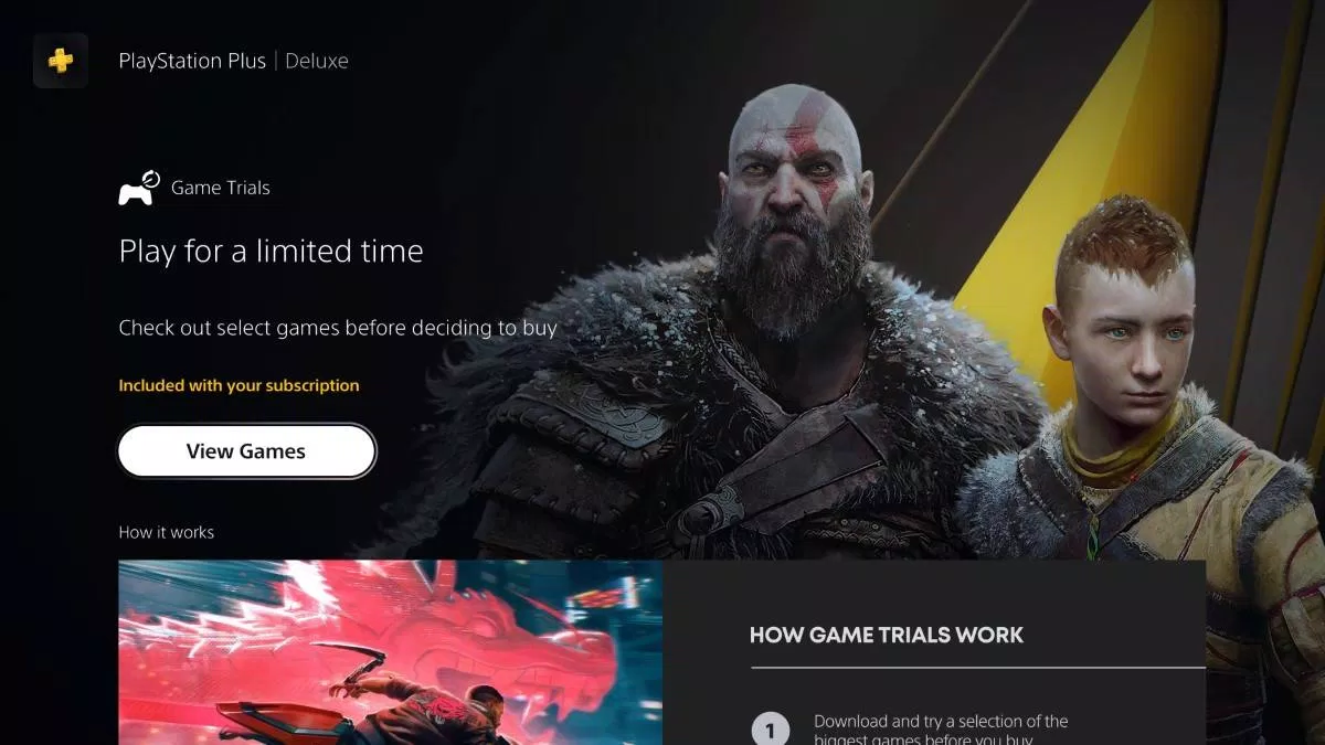 Tính năng chơi thử game khi đăng ký PS Plus (Ảnh: Internet) Tính năng chơi thử game khi đăng ký PS Plus (Ảnh: Internet)