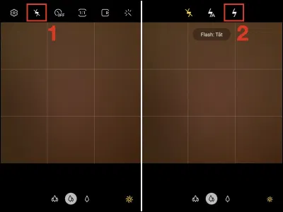 Tắt đèn flash khi chụp ảnh bằng điện thoại (Ảnh: Internet) Tắt đèn flash khi chụp ảnh bằng điện thoại (Ảnh: Internet)