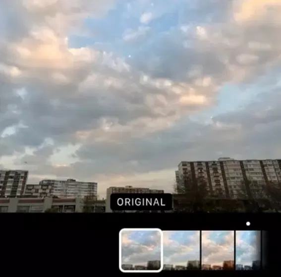 Chụp ảnh mây chưa sử dụng bộ lọc (Ảnh: Internet) Chụp ảnh mây chưa sử dụng bộ lọc (Ảnh: Internet)