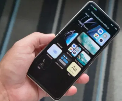 Điện thoại nubia Flip 5G khi mở ra (Ảnh: Internet) Điện thoại nubia Flip 5G khi mở ra (Ảnh: Internet)