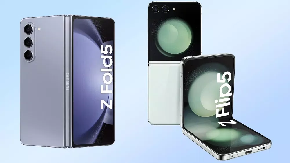 Điện thoại màn hình gập Galaxy Z Flip 5 và Galaxy Z Fold 5 của Samsung (Ảnh: Internet)