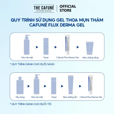 Cách sử dụng gel mụn Cafuné Flux Derma Gel