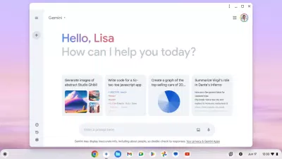 Gemini cũng sử dụng nền tảng web Chromebook giống như Copilot (Ảnh: Internet) Gemini cũng sử dụng nền tảng web Chromebook giống như Copilot (Ảnh: Internet)