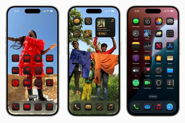 Tùy chỉnh màn hình chính trong iOS 18 (Ảnh: Internet) Tùy chỉnh màn hình chính trong iOS 18 (Ảnh: Internet)