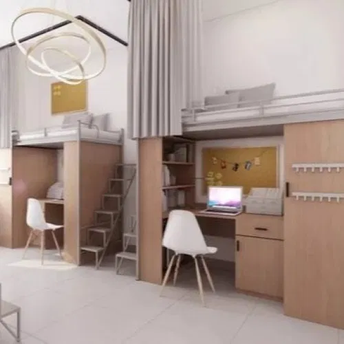 Ký túc xá là lựa chọn phổ biến với cơ sở vật chất đầy đủ và an ninh tốt, trong khi căn hộ mini mang lại sự tiện nghi và thoải mái với không gian nhỏ gọn. Nguồn: ảnh từ Internet