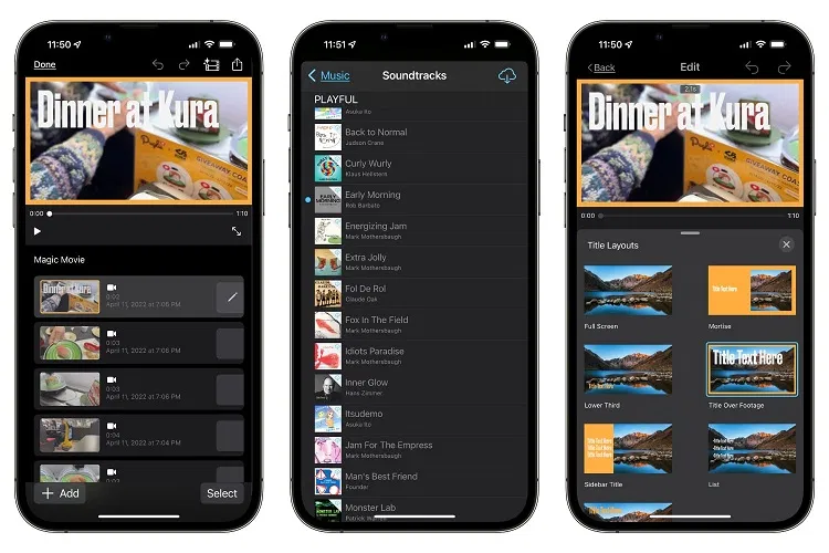 Ứng dụng iMovie trên điện thoại (Ảnh: Internet) Ứng dụng iMovie trên điện thoại (Ảnh: Internet)