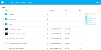 Giao diện quản lý file của Sync (Ảnh: Internet) Giao diện quản lý file của Sync (Ảnh: Internet)