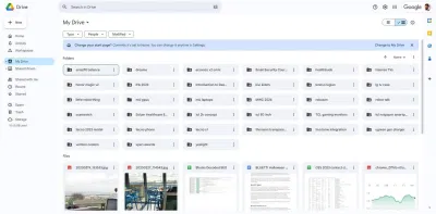 Các thư mục và file được lưu trong Google Drive (Ảnh: Internet) Các thư mục và file được lưu trong Google Drive (Ảnh: Internet)